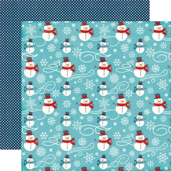 Snowmen Fun Paper - Echo Park image 0