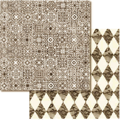 Black Tile Double-sided Paper - Carolees Creations/Ting A Ling image 0