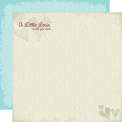 A Little Lovin' is all you Need Double-Sided Paper with Foil Accents / TPC Studios image 0