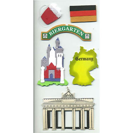 Germany 3-D Essentials Sticker, SandyLion image 0
