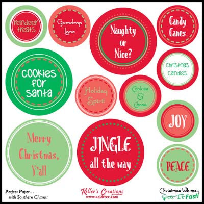 Christmas Whimsy Quote it Fast! 6x6 Card / Keller Creations image 0