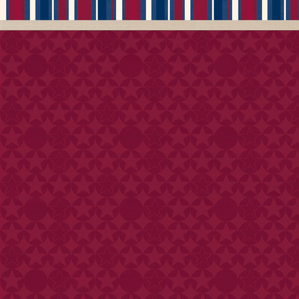 Patriotic Red Border Paper - Hot Off the Press image 0