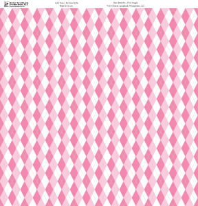 Pink Argyle Paper - Boxer Scrapbook Productions image 0