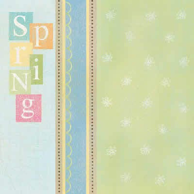 Spring Block A Paper - Carolees Creations/Adornit image 0
