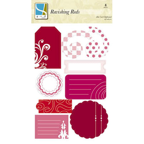 Ravishing Reds Self-Adhesive Chipboard - G.C.D. Studios image 0