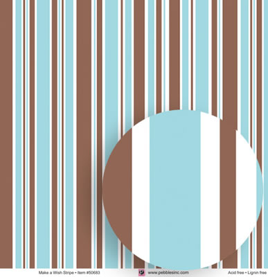 Make a Wish Stripe Paper - Pebbles Inc. image 0