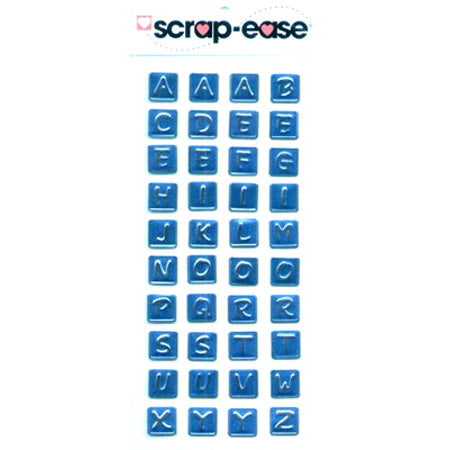 Blue Adhesive Backed Metal Monogram Letters - Scrap-Ease image 0
