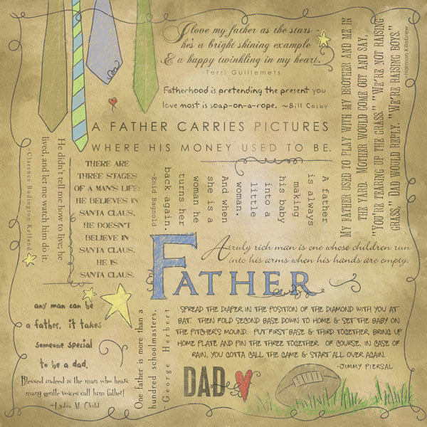 Father Quotes Paper - Scrapbook Customs image 0