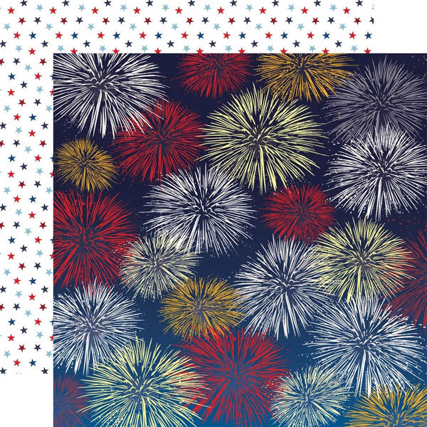 Fireworks Fiesta Paper/God Bless America - Carta Bella image 0