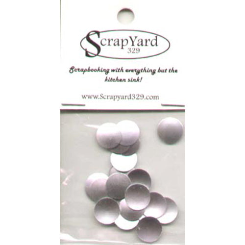 Large Silver Circles Metal Embellishments / Scrap Yard 329 image 0