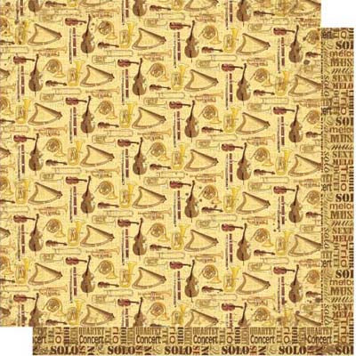 In the Orchestra Double-Sided Glitter Paper - Best Creation Inc image 0