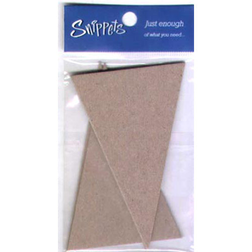 4 Chipboard Pennants Mini/ Snippets image 0