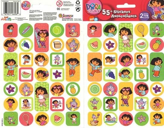 Dora and Pals Foldover Stickers, Sandylion image 0