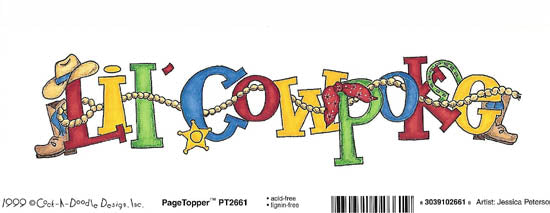 Lil' Cowpoke Topper / Cock A Doodle image 0