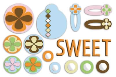 Sweet Amber 3-D Foam Stickers - Carolees Creation image 0