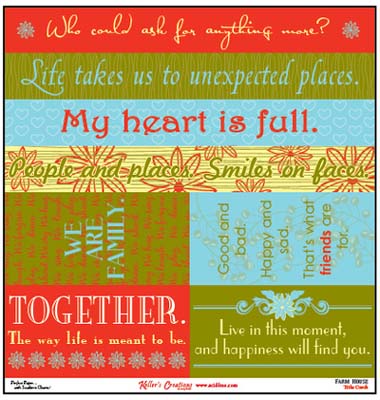 Farm House 12x12 Cut Apart Title Sheet / Keller Creations image 0