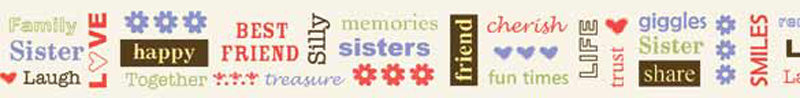 Sister Words Ribbon - Carolees Creations/Adornit image 0
