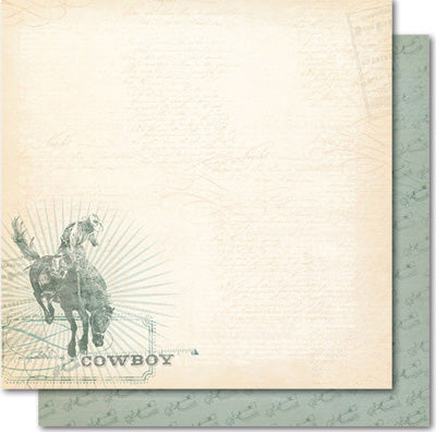 Boy Cowboy Double-Sided Paper/Portobello Road Collection - My Mind's Eye image 0