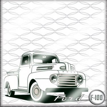 Ford F-100 Varnish Paper - Creative Imaginations image 0