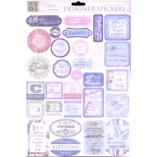 Birthday/Anniversary Designer Stickers by Melissa Frances image 0