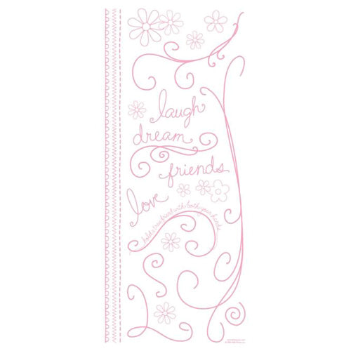 Kelly Panacci Pink Doodles Sticker - Sandylion image 0