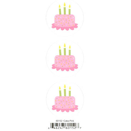 Duplicates Cake (Pink) Sticker - Pebbles Inc. image 0