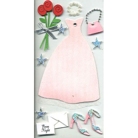 Prom 3-D Essentials Sticker, SandyLion image 0