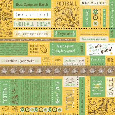 Football Block Paper - Carolees Creations/Adornit image 0