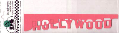 Red Hollywood Die-Cut by Stamping Station image 0