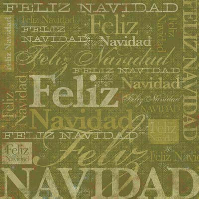 Green Christmas Spanish Paper, Karen Foster image 0