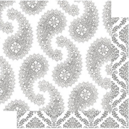 Paisley Snowflakes Double-sided Specialty Paper/Sophisticated Frost Collection - G.C.D. Studios image 0
