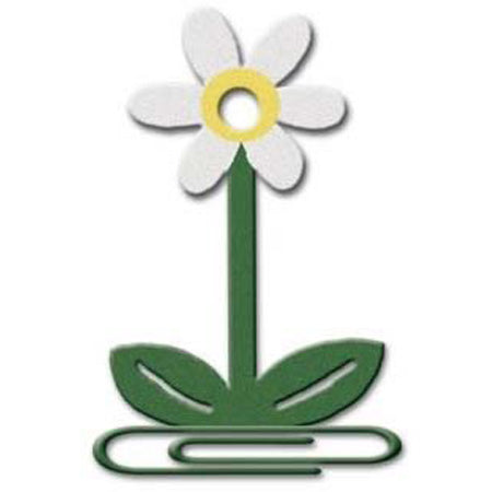 Tall Daisy Jumbo Paper Clip - Carolees Creation image 0