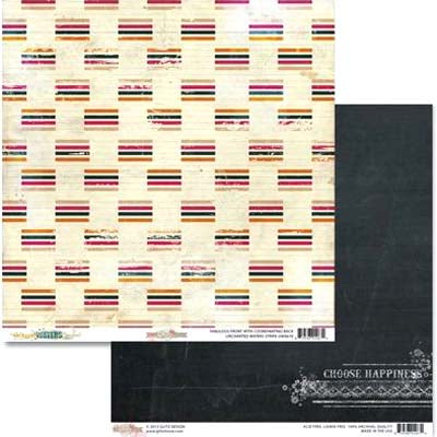 Uncharted Waters/Stripe Double-Sided Paper - Glitz image 0