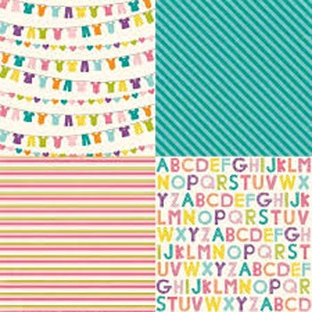Suzy Stripe Double-Sided Cardstock Paper/Little Girl Collection - Echo Park image 2