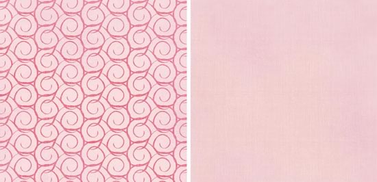 Pink Swirlies Double-Sided Paper/Rose Colored Glasses Collection - G.C.D. Studios image 0