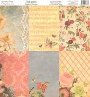 Floral Squares 12x12 Paper / Recollections image 1