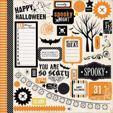 Spooky Elements 12 x 12 Sticker - Carta Bella image 0