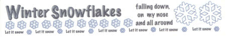 Winter Flakes Rub Ons - Carolees Creations image 0