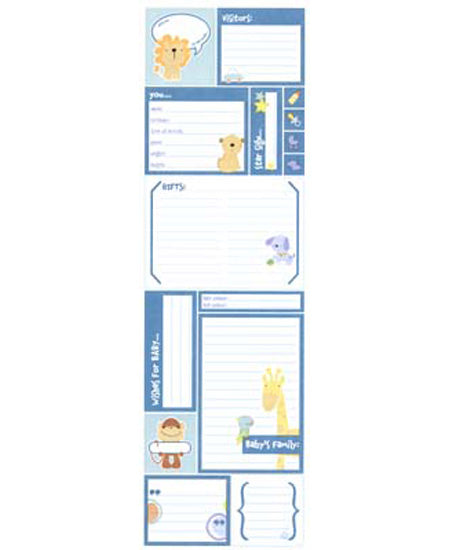 Boy Journaling Cardstock Stickers, Sandylion image 0