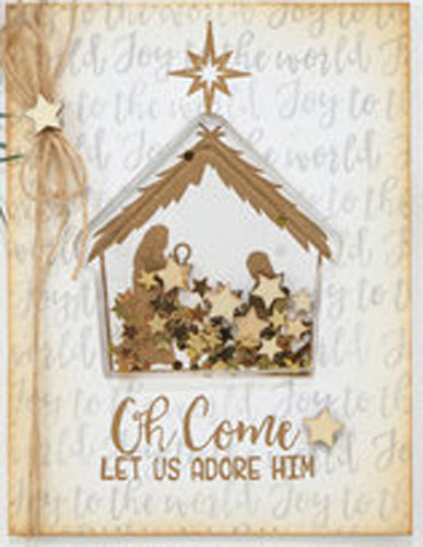 Shaker Card Gingerbread House 6 Pack - Jillibean Soup image 1