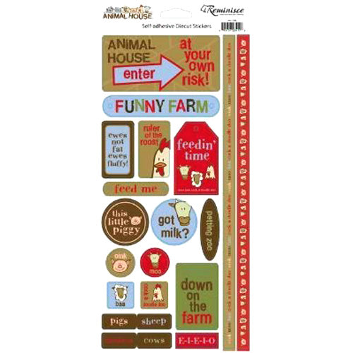 Animal House Phrases Sticker Sheet - Reminisce image 0