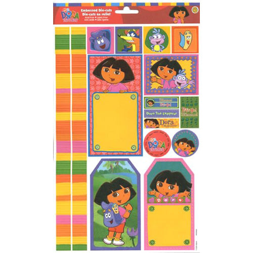 Dora the Explorer Embossed Die-Cuts, SandyLion image 0
