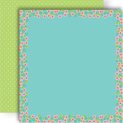Tiny Floral Border Double-Sided Paper - G.C.D. Studios image 0