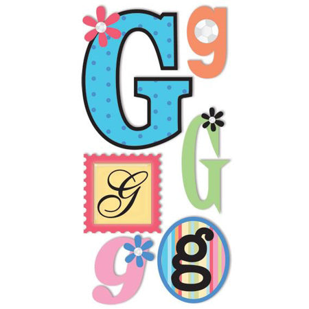 G Monogram 3-D Essentials Sticker, SandyLion image 0