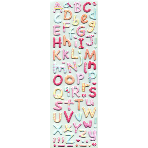Girl Foam Alphabet 3-D Raised Stickers, SandyLion image 0