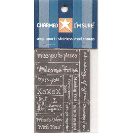 Charmed I'm Sure Miss You Tag Charms - Scrap-Ease image 0