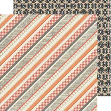 He Said Stripes Double-Sided Paper / He Said She Said Collection - Teresa Collins image 0