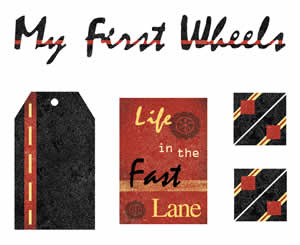 My First Wheels Laser Die Cut Words - Carolees Creations/Adornit image 0