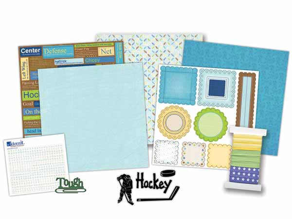 Hockey Fun Memory Kit - Carolees Creations/Adornit image 0