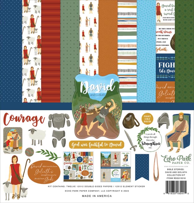 Bible Stories David & Goliath Collection Kit - Echo Park image 0